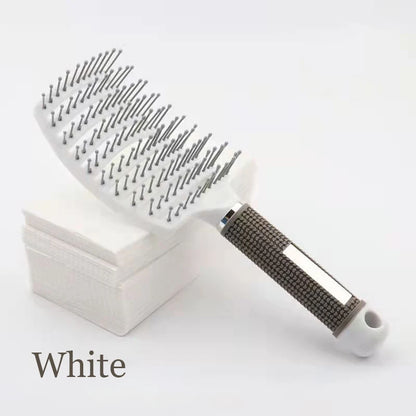 Hair Scalp Massage Comb Nylon Hairbrush Anti-Static Wet Curly Detangle Hair Brush Girls Salon Hairdressing Styling Brush Tool