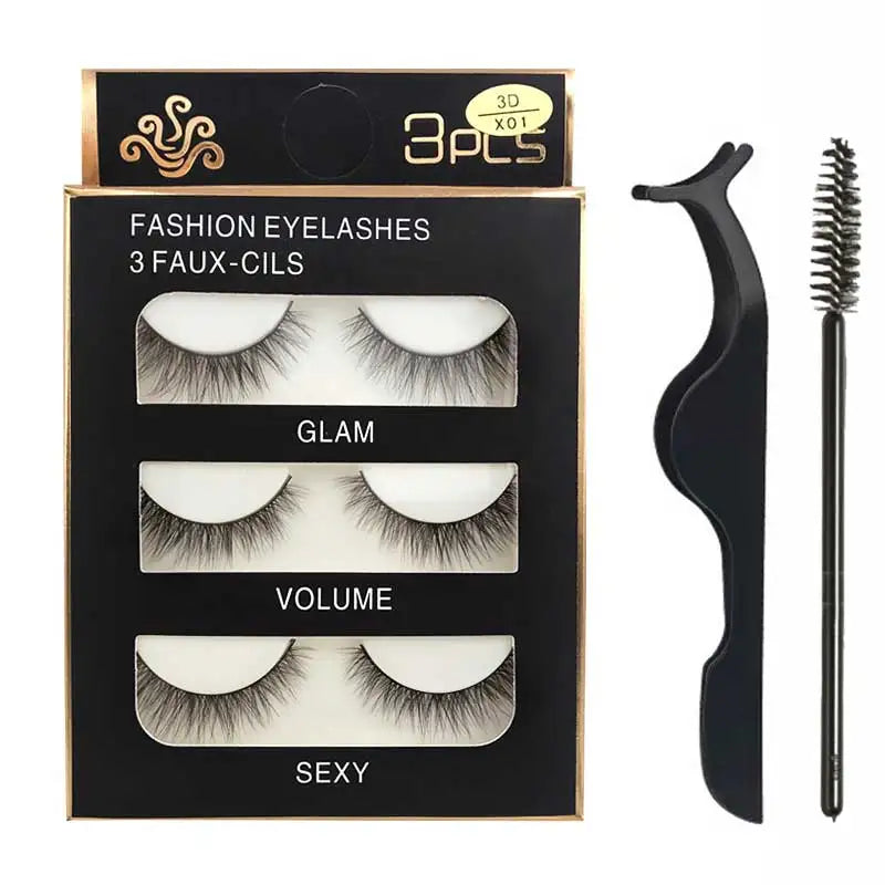 Eyelashes 3d mink lashes natural long make up false eyelashes eyelash brushes makeup eye lashes tweezers 3d lashes maquiagem