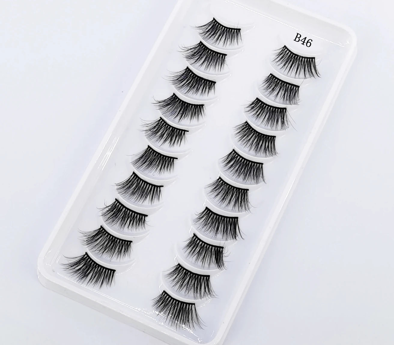 New 10 Pairs Crisscross Half Eye Lashes Natural False eyelashes Handmade 3D Mink Lashes Makeup Tools Reusable Eyelash Extension