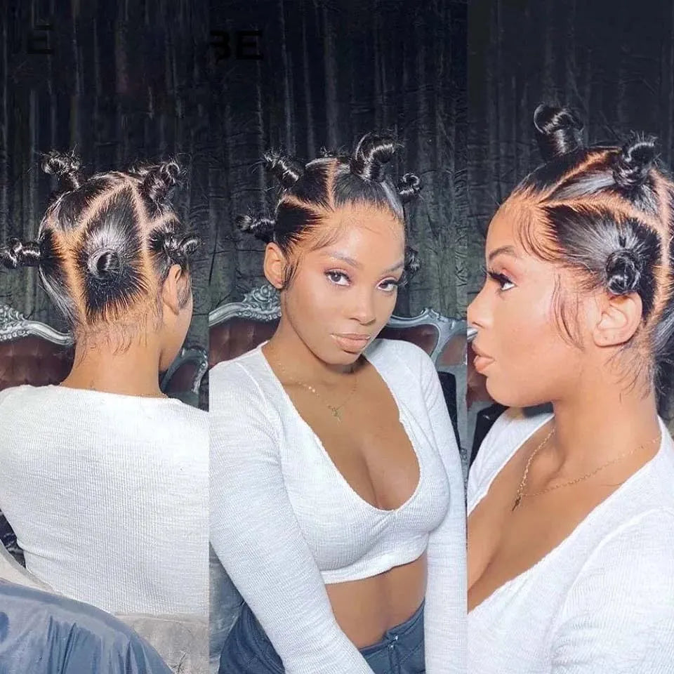 360 Full Lace Wig 13x6 Lace Front Human Hair Wigs For Women 30 34 Inch Brazilian Bone Straight Transparent Lace Frontal Wig 200%