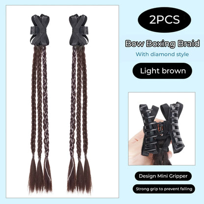 Ponytail Extension Bow Claw Curly Wavy Clip in Hairpiece Ponytail Hair Extensions Long Pony Tail Synthetic for Women Girl Daily