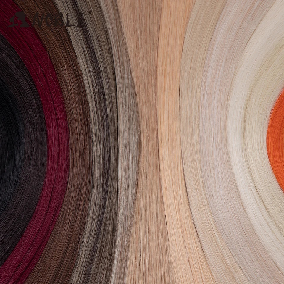 Straight Hair Extensions Bundles With Frontal Closure Synthetic Hair Bundles Salon Natural Hair Yaki Straight High Temperature