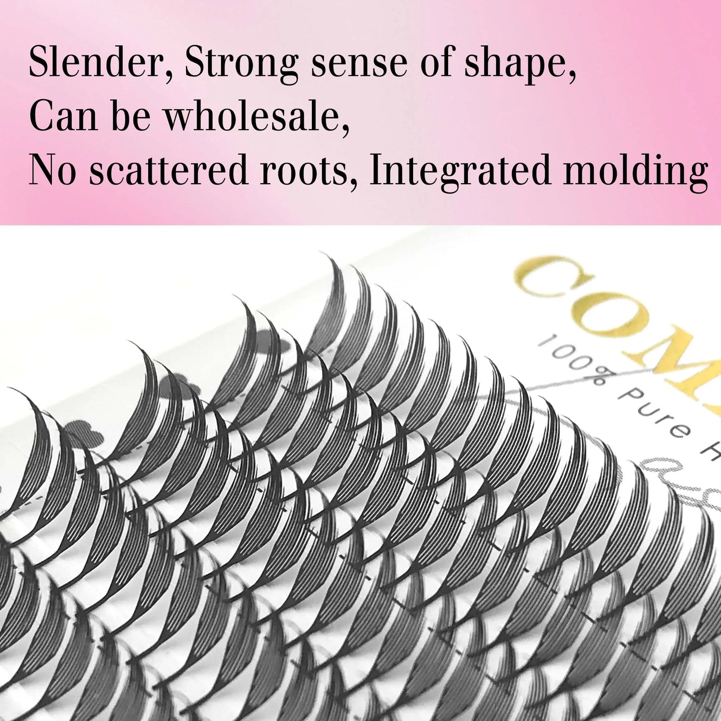 CoMango New Spire Lashes Tower Fans Premade Spikes Eyelash Extensions Single/Mix 8-15mm for Anime Eyelashes Makeup Free Shipping