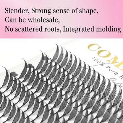 CoMango New Spire Lashes Tower Fans Premade Spikes Eyelash Extensions Single/Mix 8-15mm for Anime Eyelashes Makeup Free Shipping