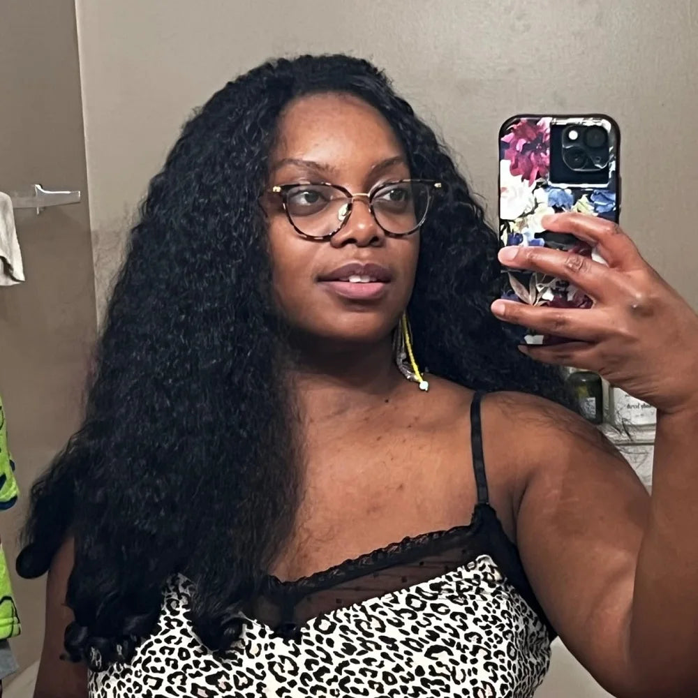 Mongolian Clip Ins Hair Extension For Black Women 100% Human Hair Full And Thick Hair Extension Jet Black Kinky Straight Hair