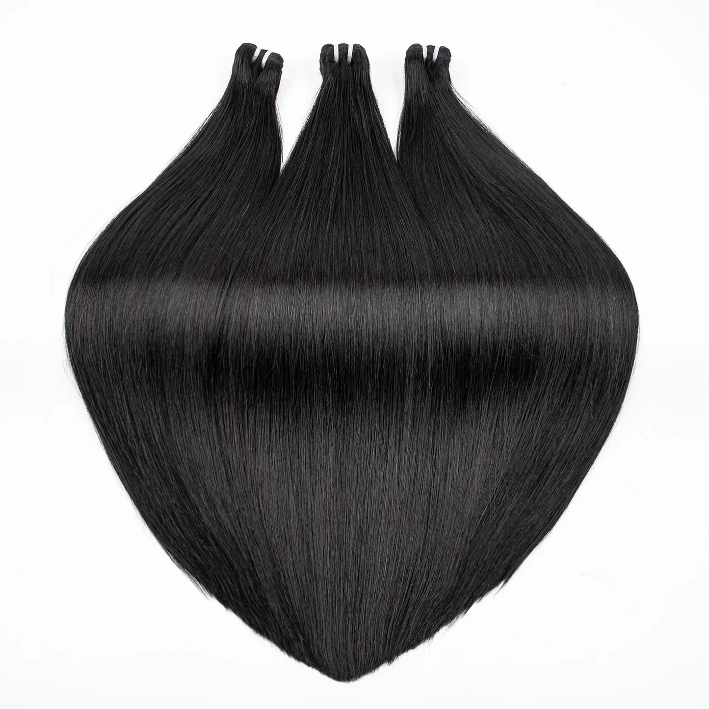 16A Double Drawn Vietnamese Bone Straight Bundles with 13x4 Lace Frontal 100% Raw Human Hair Bundle with 2x6/5x5 HD Lace Closure