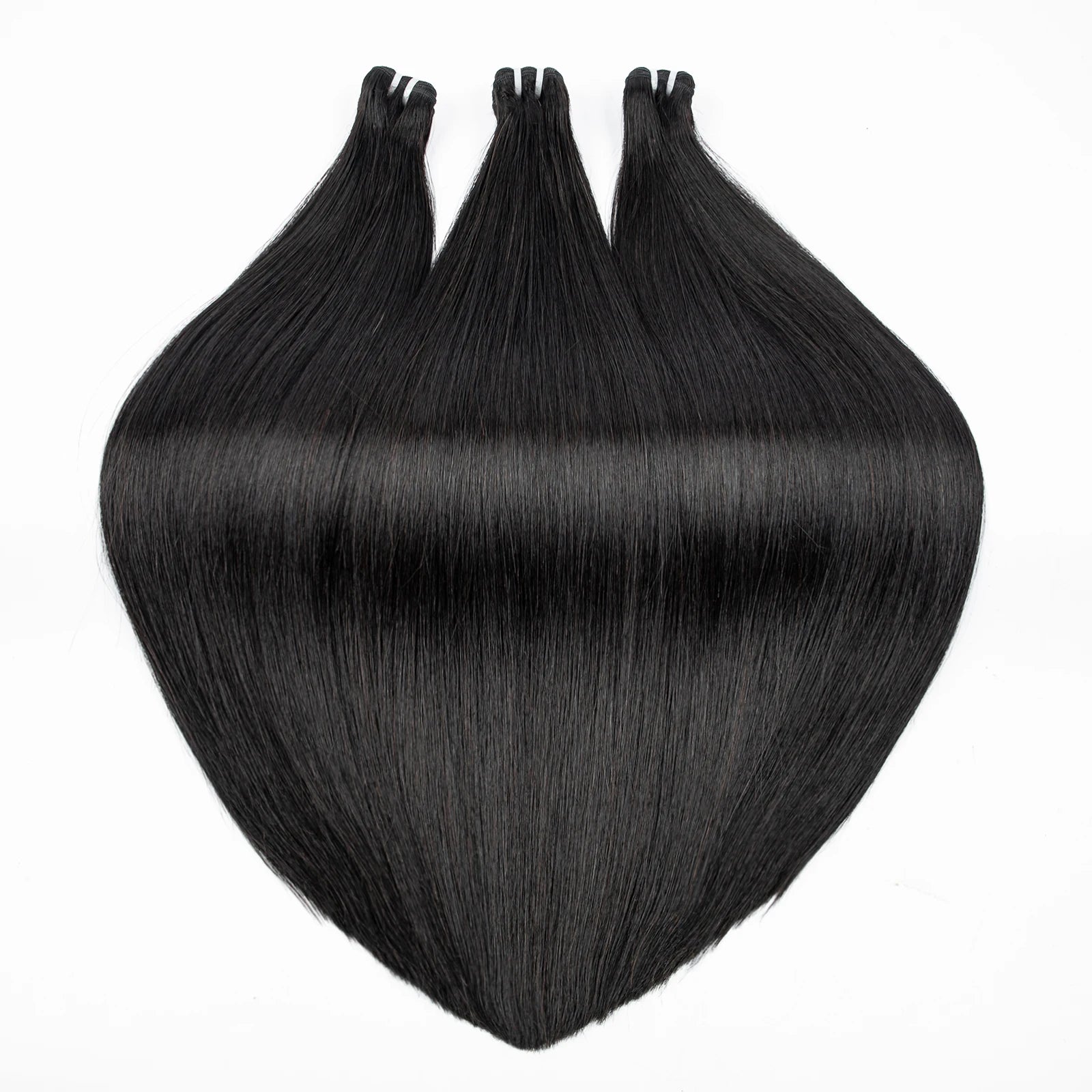 16A Double Drawn Vietnamese Bone Straight Bundles with 13x4 Lace Frontal 100% Raw Human Hair Bundle with 2x6/5x5 HD Lace Closure