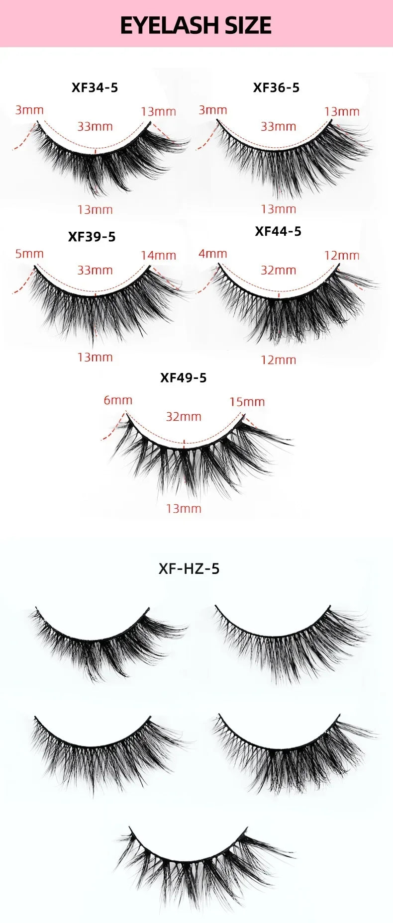 5 Pairs Cat Eye Lashes Faux Mink Eyelashes Natural long Manga Lashes Winged End Eye Elongated Eyelashes Fake Lashes Makeup