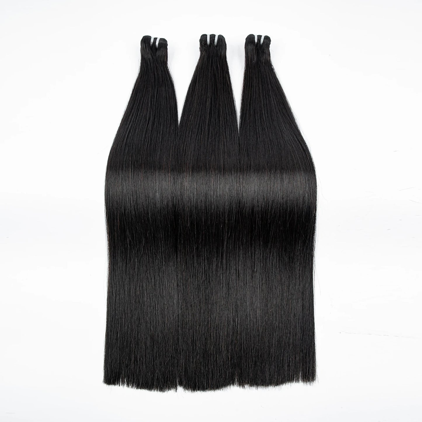 16A Double Drawn Vietnamese Bone Straight Bundles with 13x4 Lace Frontal 100% Raw Human Hair Bundle with 2x6/5x5 HD Lace Closure