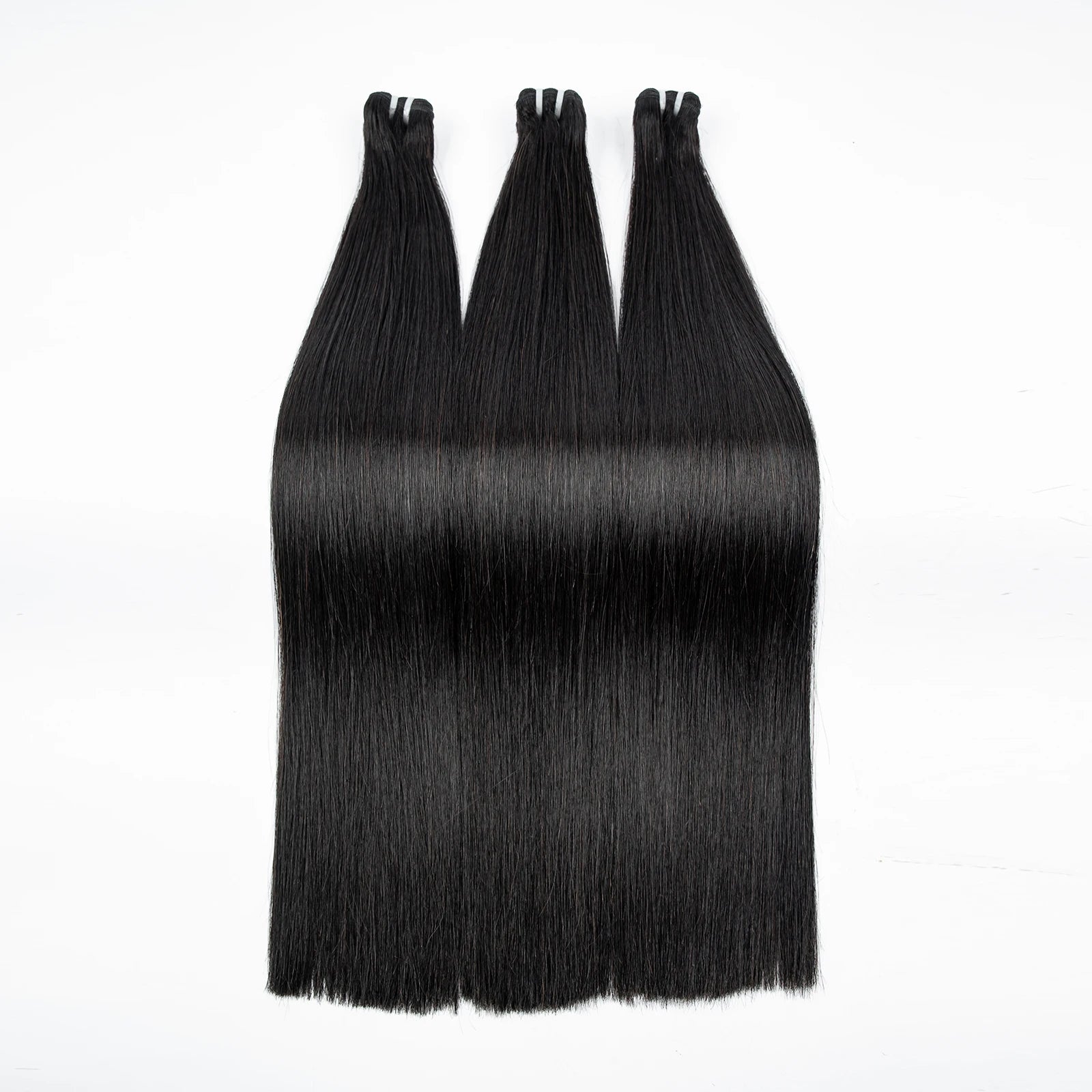 16A Double Drawn Vietnamese Bone Straight Bundles with 13x4 Lace Frontal 100% Raw Human Hair Bundle with 2x6/5x5 HD Lace Closure