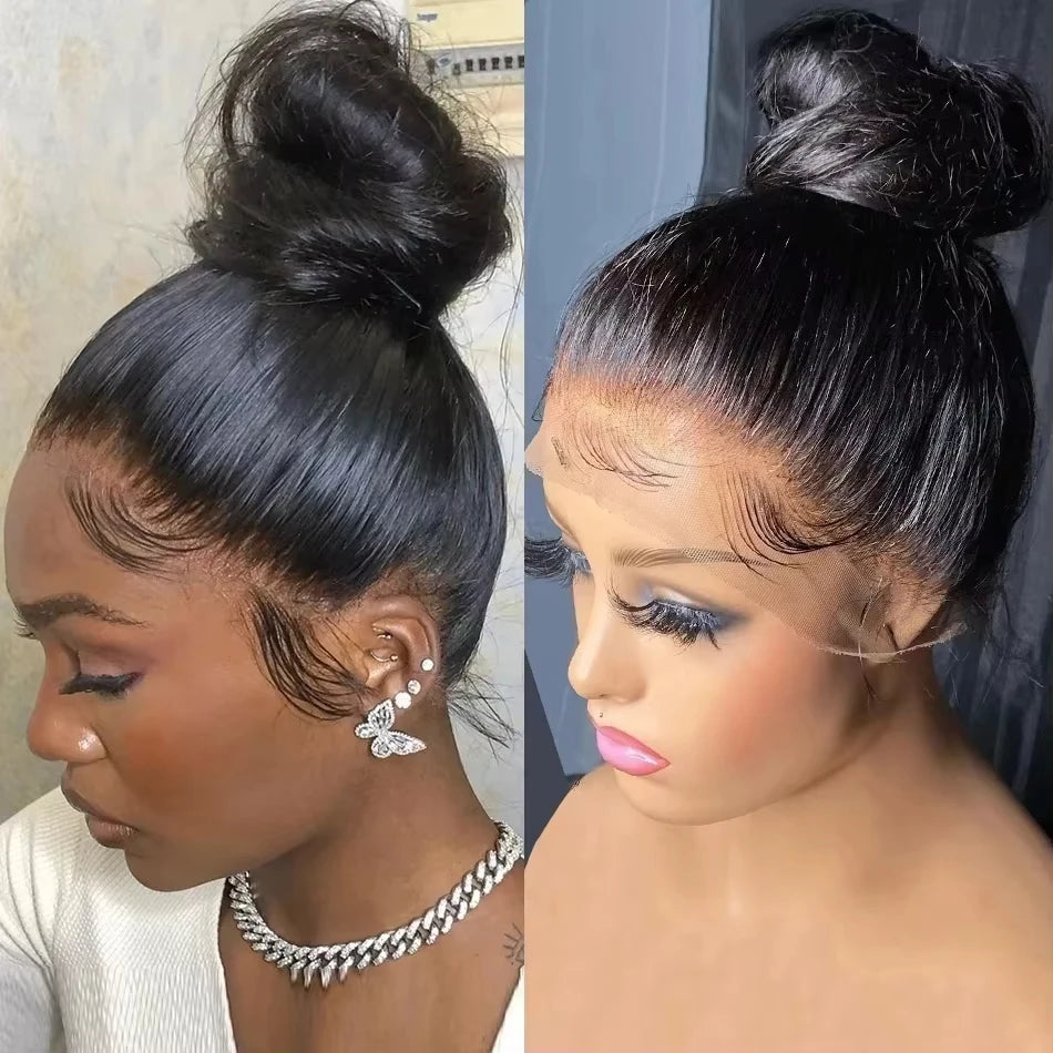 360 Full Lace Wig Human Hair Pre Plucked Bone Straight Lace Fronta Wigs Glueless Hd Lace Frontal Wig Human Hair Wigs For Women