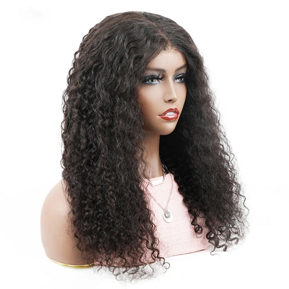 Wear And Go Glueless Wigs Water Wave HD Lace Closure Wigs Human Hair 180% Density Lace Frontal Pre-Cut Preplucked Hairline