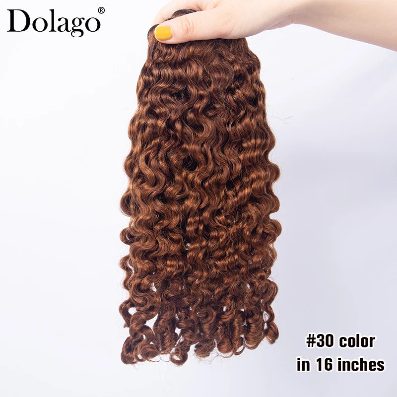 Burmese Curly Hair Bundles Human Hair Colored Hair Bundles Chocolate Brown Bundles Human Hair Deep Curly Bundles Hair Extensions