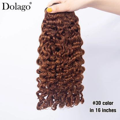 Burmese Curly Hair Bundles Human Hair Colored Hair Bundles Chocolate Brown Bundles Human Hair Deep Curly Bundles Hair Extensions
