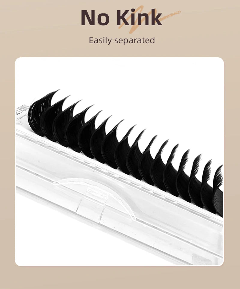 Faux Mink  8-25mm Natural Soft Lashes Bulk Wholesale Individual Lash 0.03MM Premium Mega Volume Eyelash Extensions Makeup