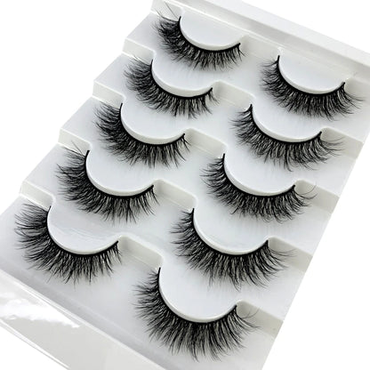 Faux Mink Eyelashes Natural 3D Mink Lashes Volume False Eyelashes Dramatic Thick Fake Eyelash Extension Makeup Tool Maquiagem