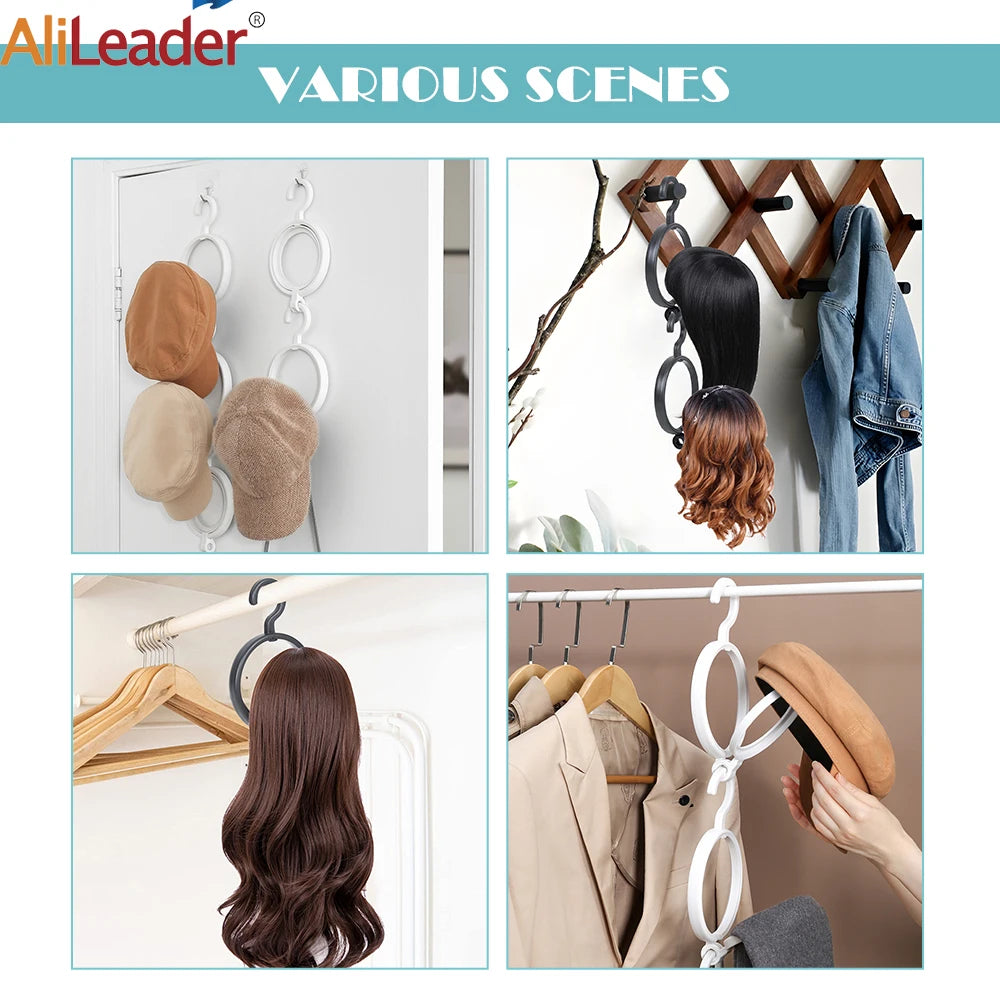 Wig Hanger Stand For Multiple Wigs Drying Stand Hanging Wig Stand Portable Wig Display Stand Plastic Wig Dryer Stand
