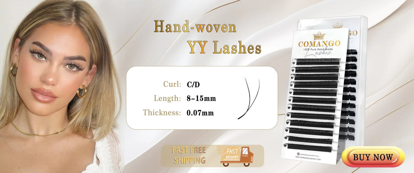 CoMango New Spire Lashes Tower Fans Premade Spikes Eyelash Extensions Single/Mix 8-15mm for Anime Eyelashes Makeup Free Shipping