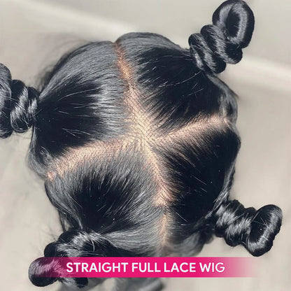 Full Lace Wig Human Hair 30 32 Inch Straight Lace Front Wigs Human Hair Brown Human Hair Wigs Pre Plucked 180 density