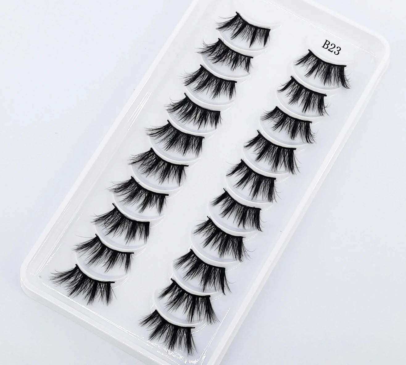 New 10 Pairs Crisscross Half Eye Lashes Natural False eyelashes Handmade 3D Mink Lashes Makeup Tools Reusable Eyelash Extension