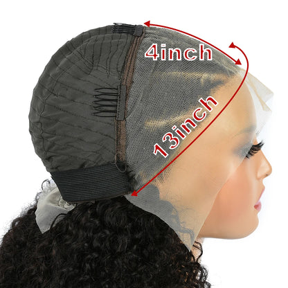 Braided Human Hair Wig 13x4 Lace Front Wigs Braided BOB Wigs For Women African Curly Human Hair Wigs Preplucked Transparent Lace