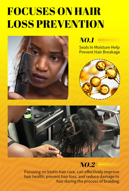 Edge Control Gel Set Hair Braiding Gel Biotin Anti Break Hair Wax Non-Greasy Hair Styling Cream Anti-Frizz Wax Stick For Wig