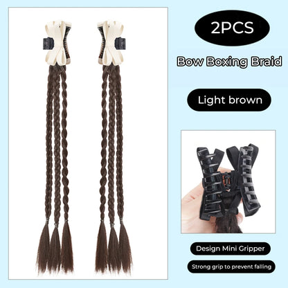 Ponytail Extension Bow Claw Curly Wavy Clip in Hairpiece Ponytail Hair Extensions Long Pony Tail Synthetic for Women Girl Daily