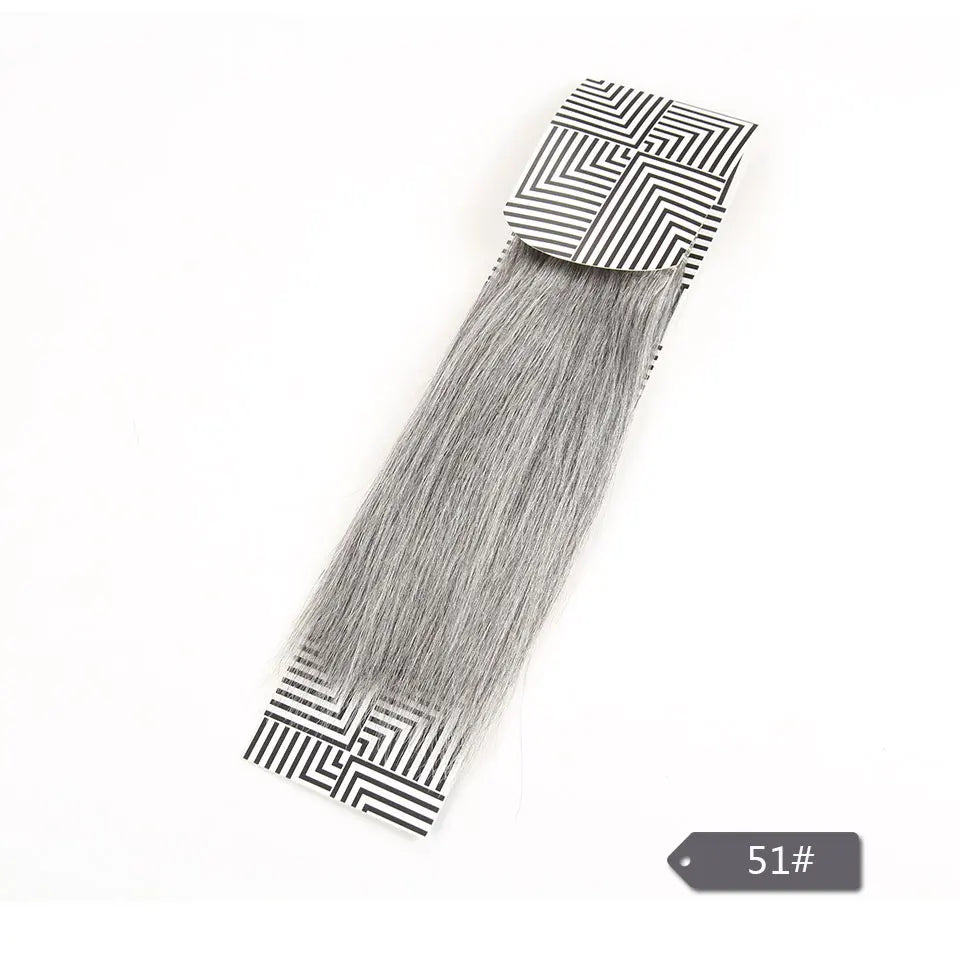 Sleek Brazilian Yaki Straight Grey Hair Bundles Colored #44 #34 #280 51# For Black Nature Remy Gray Human Hair Extension