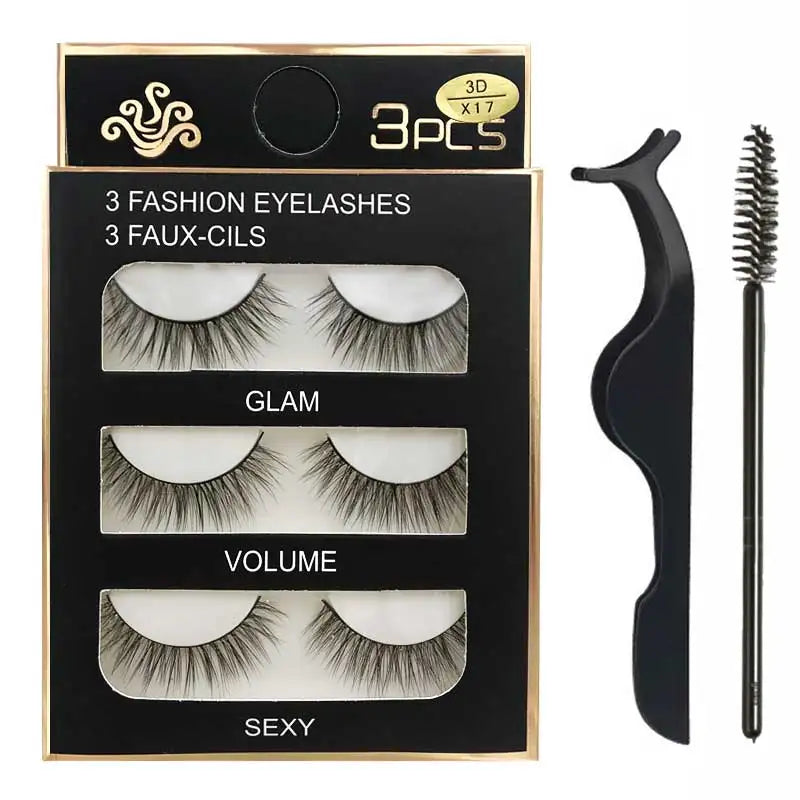 Eyelashes 3d mink lashes natural long make up false eyelashes eyelash brushes makeup eye lashes tweezers 3d lashes maquiagem