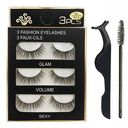 Eyelashes 3d mink lashes natural long make up false eyelashes eyelash brushes makeup eye lashes tweezers 3d lashes maquiagem