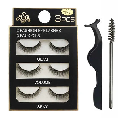 Eyelashes 3d mink lashes natural long make up false eyelashes eyelash brushes makeup eye lashes tweezers 3d lashes maquiagem