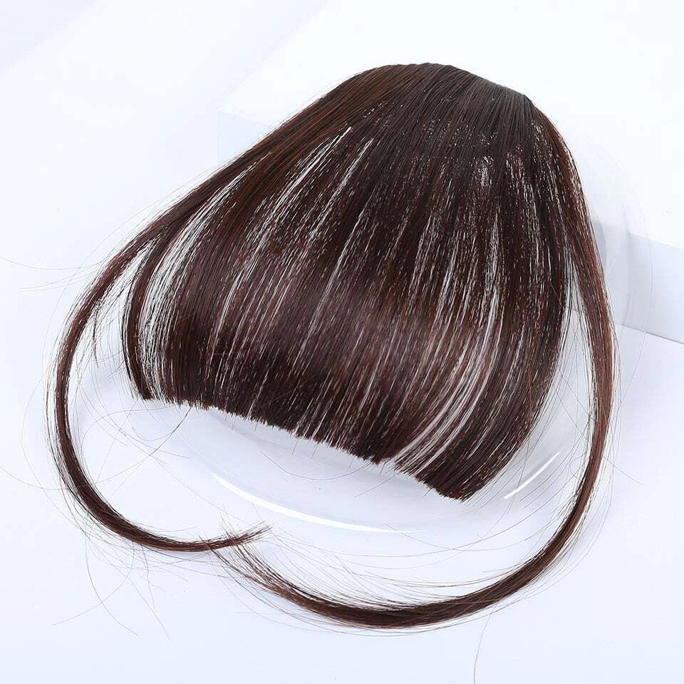 Clip-in bangs fronts neat dark brown bangs hairpieces wig hair piece bangs hairpieces clip-in hair extensions women hairpieces