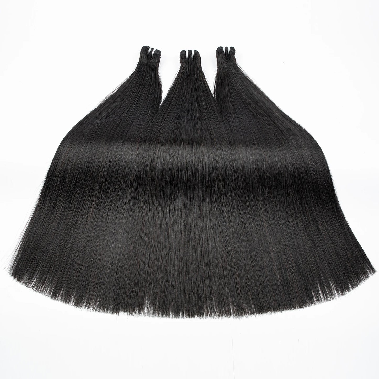 16A Double Drawn Vietnamese Bone Straight Bundles with 13x4 Lace Frontal 100% Raw Human Hair Bundle with 2x6/5x5 HD Lace Closure