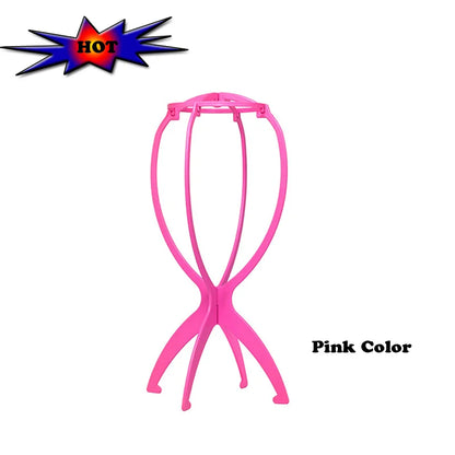 Wig Stands Plastic Hat Display Wig Head Holders Wig Hanger For Multiple Wigs 17x34Cm Portable Folding Wig Stand 1pcs Wig Holder