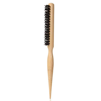 Hair Brushes With Bristles2pcs, Hair BrushBristles With Wooden Handle, ProfessionalHair Brushes For Home And Salon
