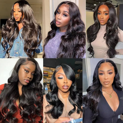 360 Full Lace Frontal Human Hair Wigs For Women Brazilian Body Wave 13x4 13x6 Transparent Lace Front Human Hair Wig Pre Plucked