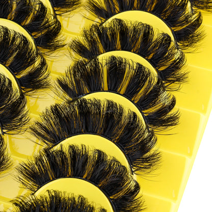 3/10 Pairs Half Lashes Makeup Natural Long Cat Eye Lashes Dramatic False Eyelashes Soft Faux Cils Fake Eyelash Extensions Tool