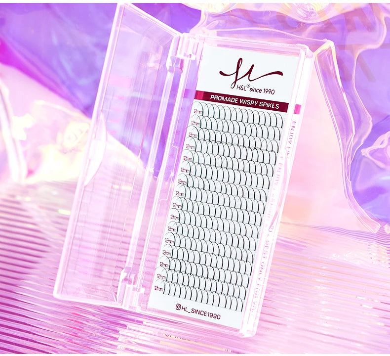 Wispy Fairy Eyelashes Individual Cluster Spikes Lash Wispy Premade Russian Matte Promade Wispy Spikes False Eyelash Extensiones