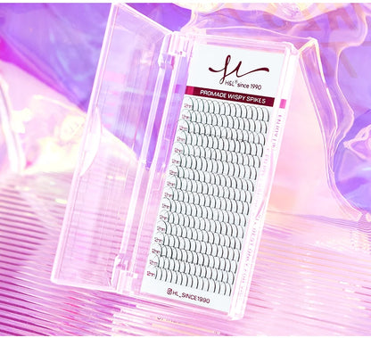 Wispy Fairy Eyelashes Individual Cluster Spikes Lash Wispy Premade Russian Matte Promade Wispy Spikes False Eyelash Extensiones