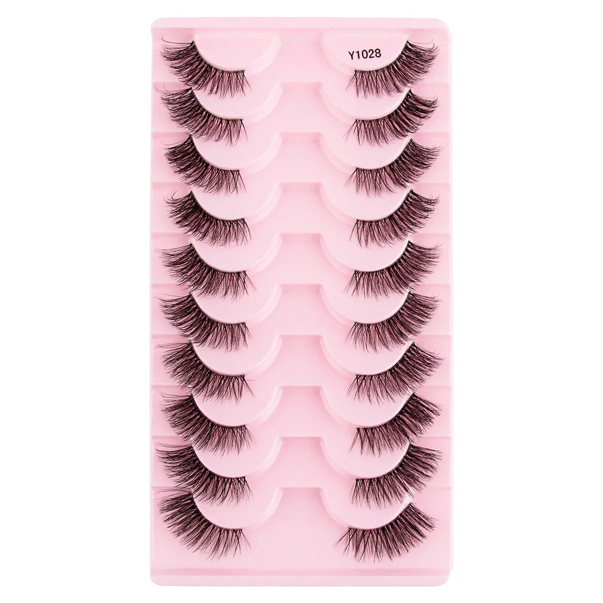 Cat Eye Lash 3/5/10 Pairs Half Lashes Natural Long False Eyelashes Wispy 3D Mink Lashes Volume Faux Cilios Extension Makeup Tool