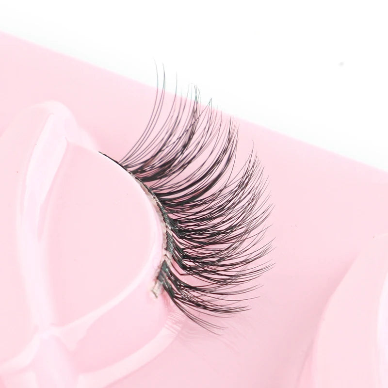 Cat Eye Lash 3/5/10 Pairs Half Lashes Natural Long False Eyelashes Wispy 3D Mink Lashes Volume Faux Cilios Extension Makeup Tool