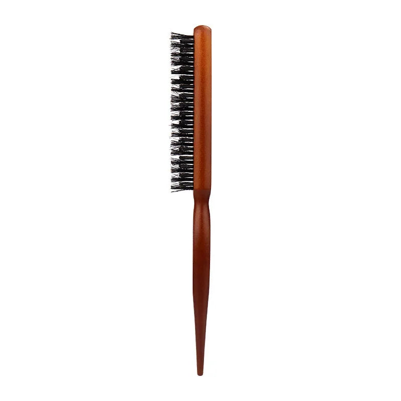 Hair Brushes With Bristles2pcs, Hair BrushBristles With Wooden Handle, ProfessionalHair Brushes For Home And Salon