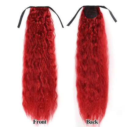 Long Curly Ponytail Extensions Synthetic Horse tails Curly False Tail For Women 32Inch Hairpiece Ponytail Hair Extensions