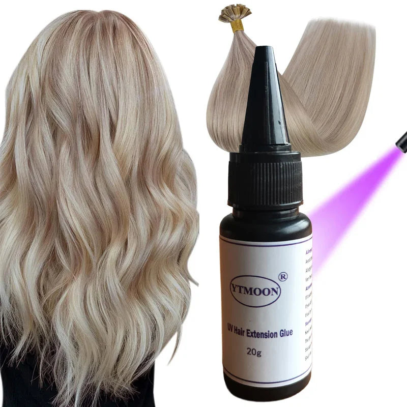Professional 20g UV Glue For Fast Traceless Hair Extension Wig Glue Adhesive Bonding Lasting No Irritant  Barbershop accessories