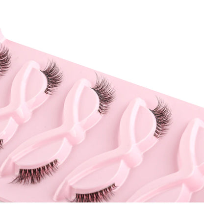 Cat Eye Lash 3/5/10 Pairs Half Lashes Natural Long False Eyelashes Wispy 3D Mink Lashes Volume Faux Cilios Extension Makeup Tool