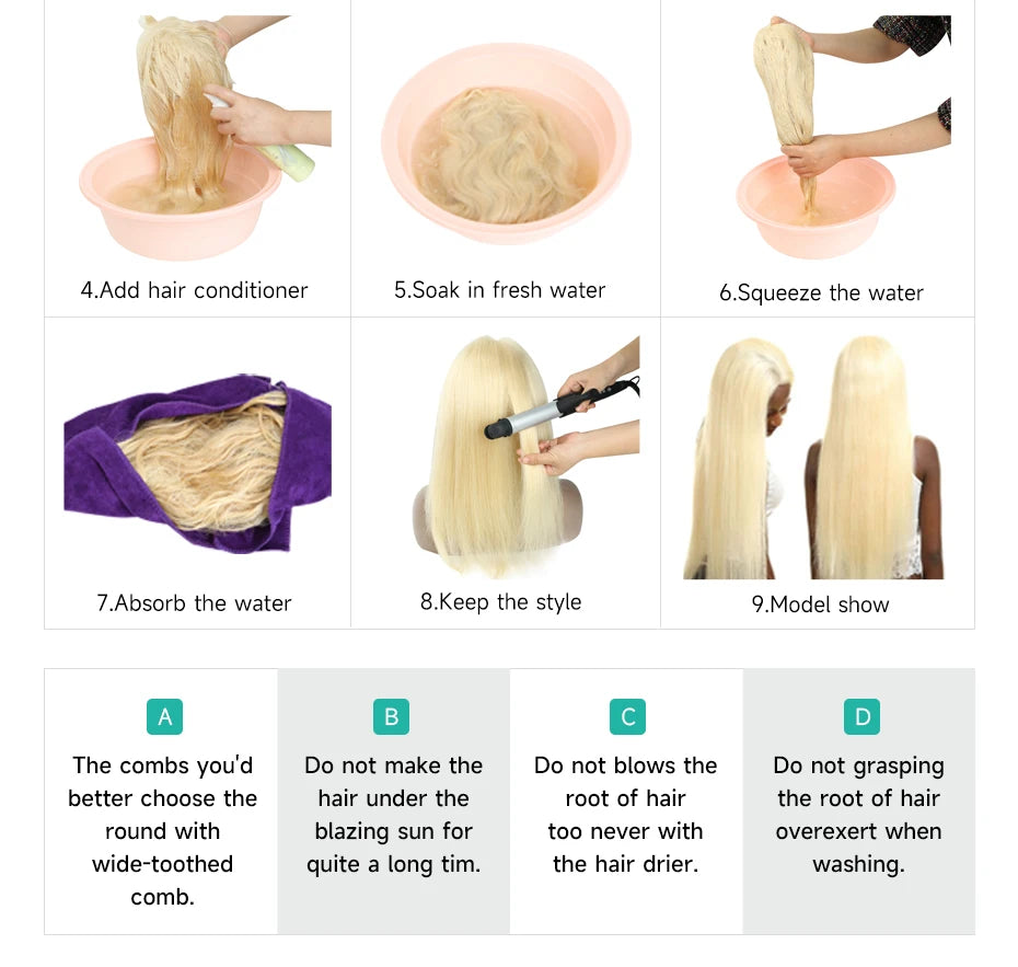 Real 13x4 13x6 HD Lace Frontal Wig 613 Blonde Lace Front Wig Human Hair Bone Straight Human Hair Wigs Pre Plucked with Baby Hair