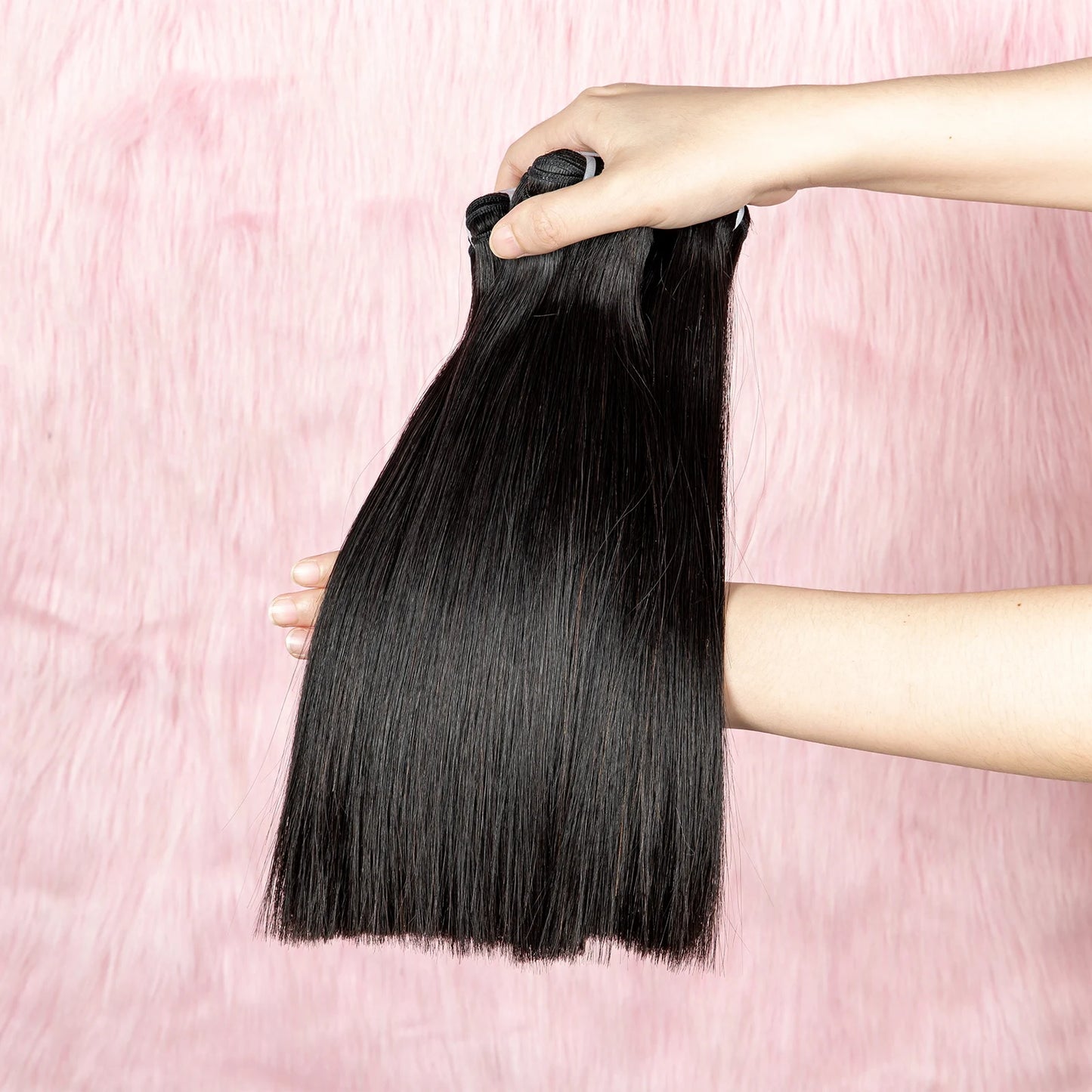 Raw Vietnamese Hair Bundles 16A Grade Virgin Human Hair Double Drawn Bone Straight Natural Color Hair Bundles Unprocessed