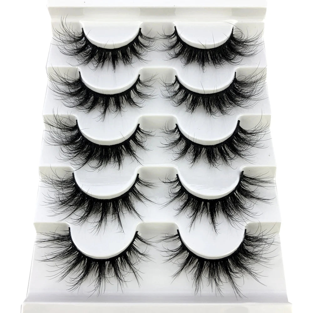 Faux Mink Eyelashes Natural 3D Mink Lashes Volume False Eyelashes Dramatic Thick Fake Eyelash Extension Makeup Tool Maquiagem
