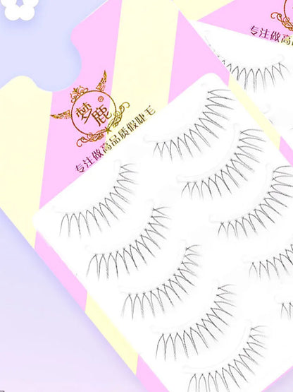 14mm Dream Deer False Eyelashes Lash V-shaped Natural Transparent Makeup Tools Lash Clusters Cosplay Cosmetics Fake Eyelashes
