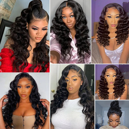 12A Peruvian Raw Virgin Hair Unprocessed Human Hair Bundles With Closure 4X4 Loose Wave Bundles And Closure Natural Black Color